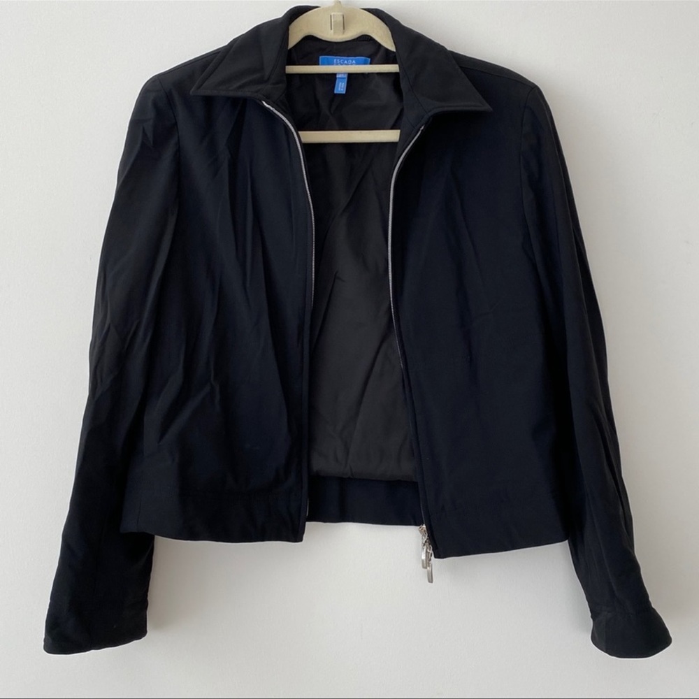 Escada Sport Black jacket size 34 (XS) Double zippers